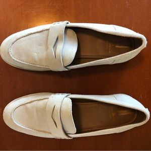 Sam Edelman white suede loafers. Near perfect condition. Beautiful shoes.